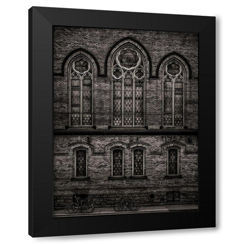 Bathurst Street Toronto No 736 Black Modern Wood Framed Art Print with Double Matting by Carson, Brian