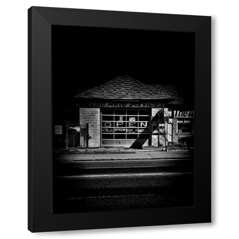 Danforth Avenue Toronto No 1030 Black Modern Wood Framed Art Print by Carson, Brian