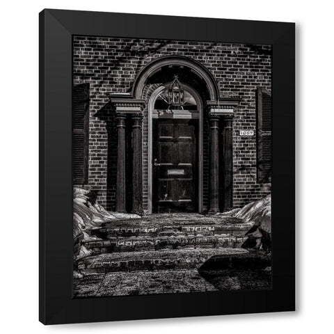 Yonge Street Toronto No 1067 Black Modern Wood Framed Art Print by Carson, Brian