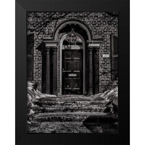 Yonge Street Toronto No 1067 Black Modern Wood Framed Art Print by Carson, Brian