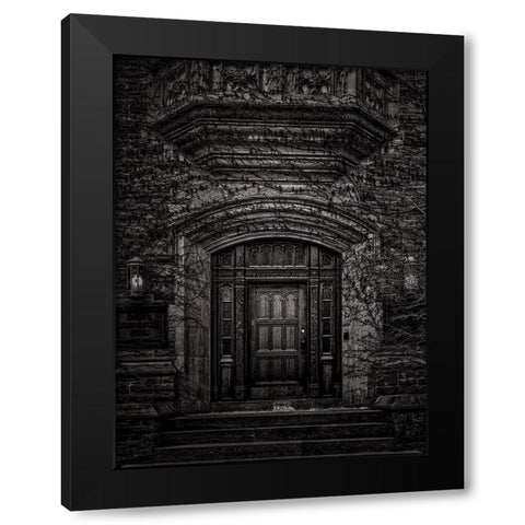 Yonge Street Toronto No 2833 Black Modern Wood Framed Art Print with Double Matting by Carson, Brian