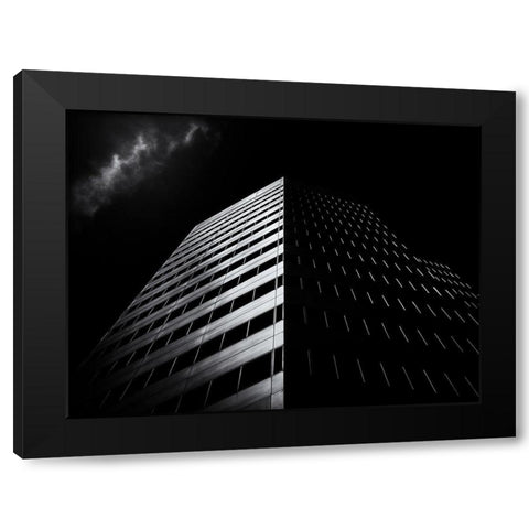 Yonge Street Toronto No 4711 Black Modern Wood Framed Art Print with Double Matting by Carson, Brian