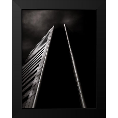 Yonge Street Toronto No 4950 Black Modern Wood Framed Art Print by Carson, Brian