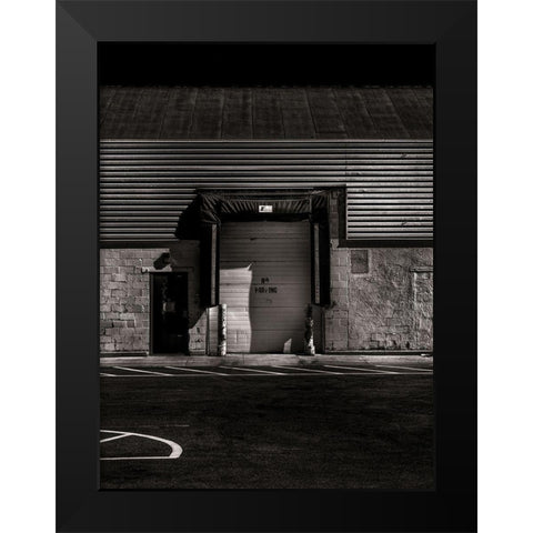 No Parking No 1 Black Modern Wood Framed Art Print by Carson, Brian