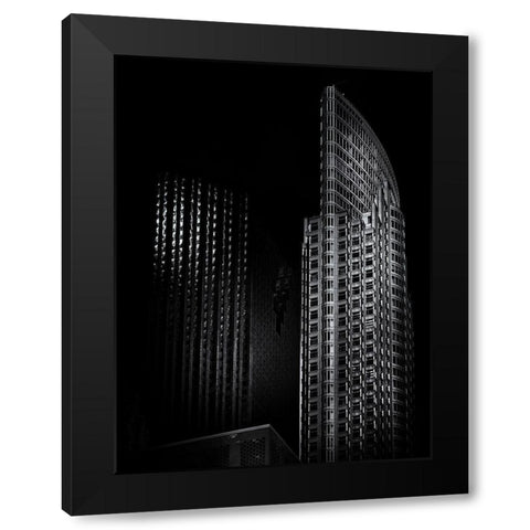Old City Hall Toronto No 2 Black Modern Wood Framed Art Print with Double Matting by Carson, Brian