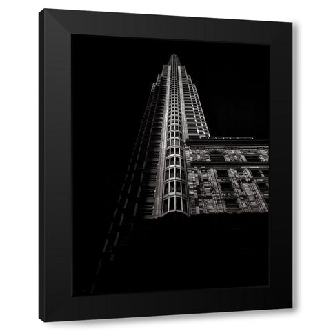 One King Street West Toronto No 4 Black Modern Wood Framed Art Print with Double Matting by Carson, Brian