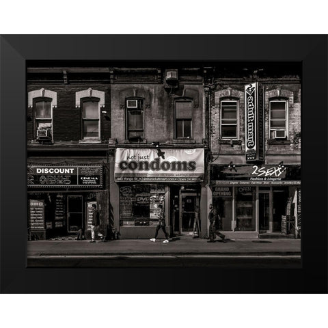One Stop Shopping No 2 Black Modern Wood Framed Art Print by Carson, Brian