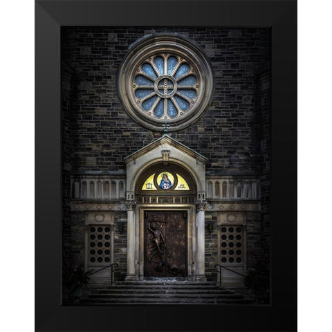 Our Lady of Sorrows Color Black Modern Wood Framed Art Print by Carson, Brian