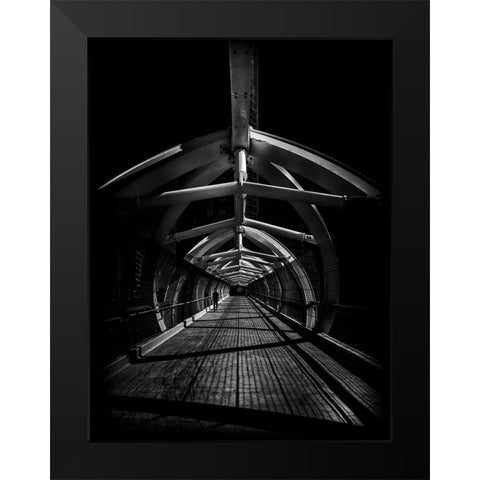 Puente de Luz Bridge Toronto No 1 Black Modern Wood Framed Art Print by Carson, Brian