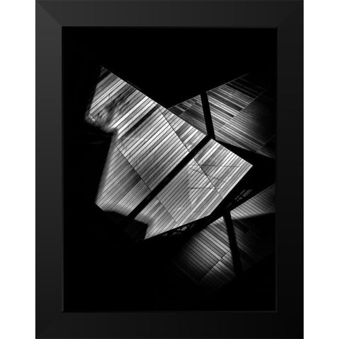 Rom Crystal No 1 Black Modern Wood Framed Art Print by Carson, Brian