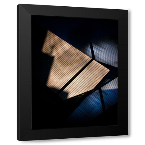 Rom Crystal No 1 Color Black Modern Wood Framed Art Print by Carson, Brian