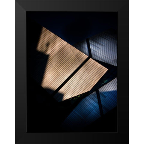 Rom Crystal No 1 Color Black Modern Wood Framed Art Print by Carson, Brian