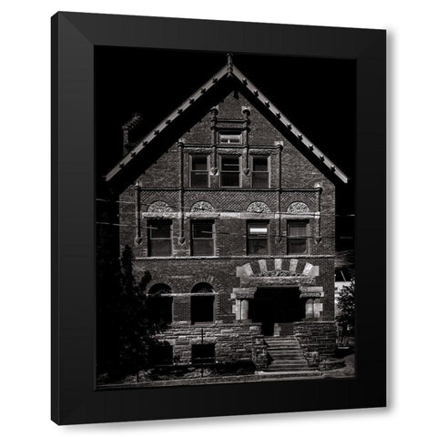Rupert Simpson House Toronto Black Modern Wood Framed Art Print by Carson, Brian