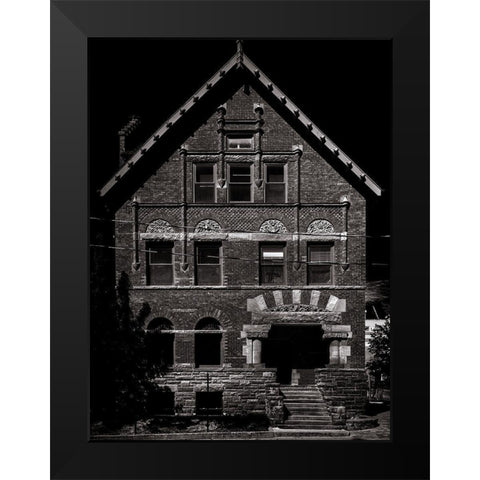 Rupert Simpson House Toronto Black Modern Wood Framed Art Print by Carson, Brian