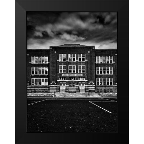 School Daze No 3 Black Modern Wood Framed Art Print by Carson, Brian