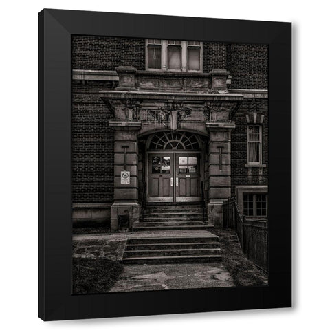 School Daze No 8 Black Modern Wood Framed Art Print with Double Matting by Carson, Brian