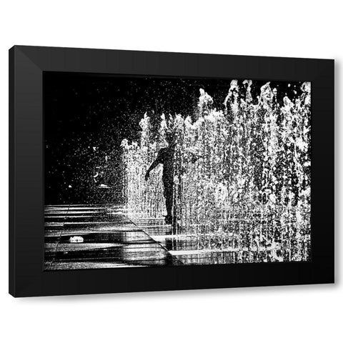 Summertime Funtime No 1 Black Modern Wood Framed Art Print by Carson, Brian
