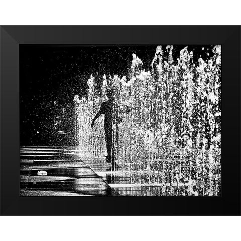 Summertime Funtime No 1 Black Modern Wood Framed Art Print by Carson, Brian