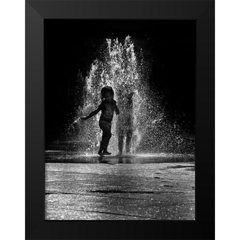 Summertime Funtime No 2 Black Modern Wood Framed Art Print by Carson, Brian