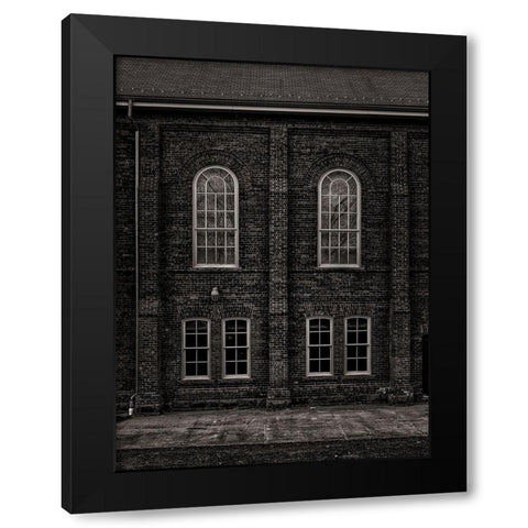 The Assembly Hall No 1 Black Modern Wood Framed Art Print with Double Matting by Carson, Brian