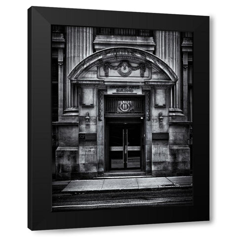 The Graphic Arts Building Black Modern Wood Framed Art Print with Double Matting by Carson, Brian
