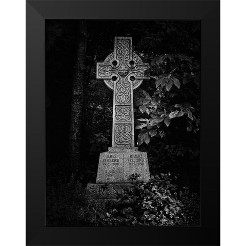 Tombstone Shadow No 17 Black Modern Wood Framed Art Print by Carson, Brian