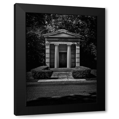 Tombstone Shadow No 19 Black Modern Wood Framed Art Print with Double Matting by Carson, Brian