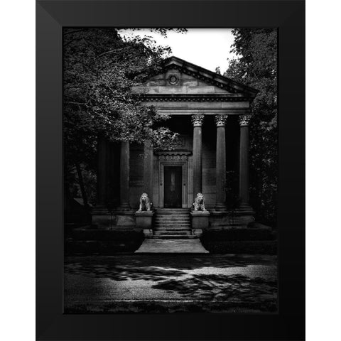 Tombstone Shadow No 23 Black Modern Wood Framed Art Print by Carson, Brian