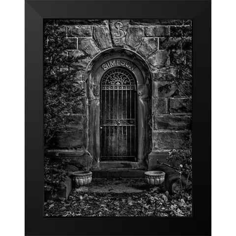 Tombstone Shadow No 26 Black Modern Wood Framed Art Print by Carson, Brian
