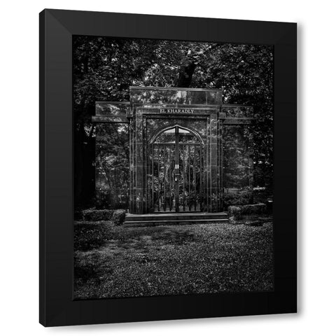 Tombstone Shadow No 29 Black Modern Wood Framed Art Print with Double Matting by Carson, Brian