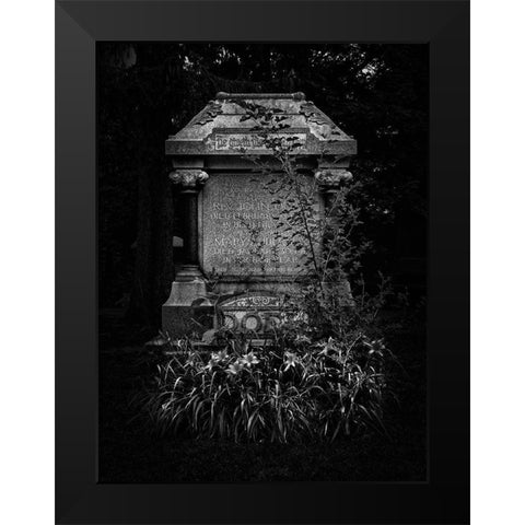 Tombstone Shadow No 30 Black Modern Wood Framed Art Print by Carson, Brian