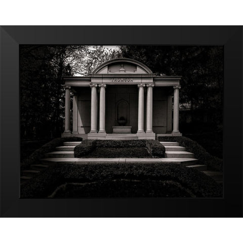 Tombstone Shadow No 32 Black Modern Wood Framed Art Print by Carson, Brian