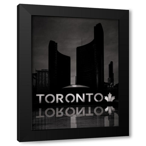Toronto City Hall No 11 Black Modern Wood Framed Art Print by Carson, Brian