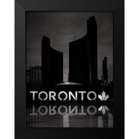 Toronto City Hall No 11 Black Modern Wood Framed Art Print by Carson, Brian