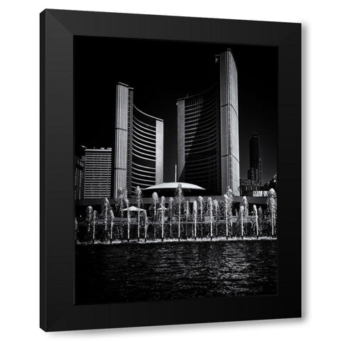 Toronto City Hall No 25 Black Modern Wood Framed Art Print with Double Matting by Carson, Brian