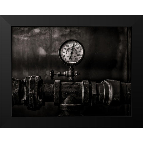 Toronto Distillery District Machinery No 1 Black Modern Wood Framed Art Print by Carson, Brian
