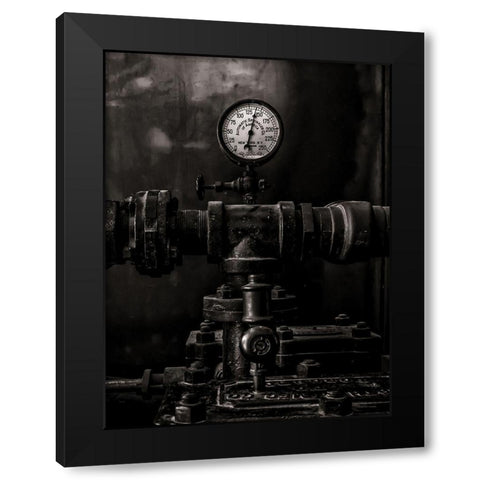 Toronto Distillery District Machinery No 2 Black Modern Wood Framed Art Print by Carson, Brian