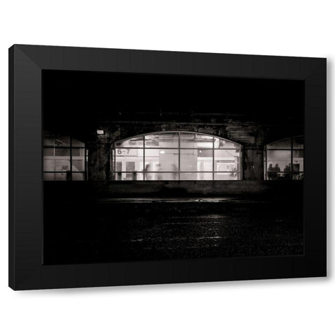 Under the Overpass No 5 Black Modern Wood Framed Art Print with Double Matting by Carson, Brian