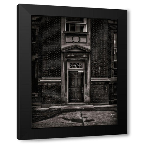 University of Toronto Fitzgerald Building No 1 Black Modern Wood Framed Art Print with Double Matting by Carson, Brian