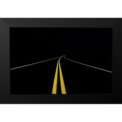 The Road to Nowhere Black Modern Wood Framed Art Print by Shainidze, Dr. Roland