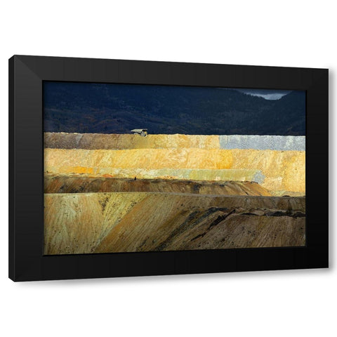 Heavy Truck Black Modern Wood Framed Art Print with Double Matting by Gasperlin, Izidor