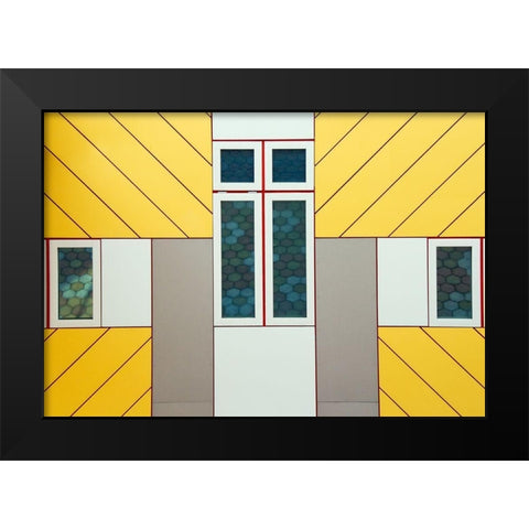 Facade Black Modern Wood Framed Art Print by Bartsch, Heidi