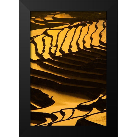Among the terraces Black Modern Wood Framed Art Print by Sandstrom, Andreas