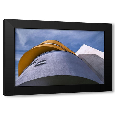 Wall house 06 Black Modern Wood Framed Art Print by Luycx, Theo