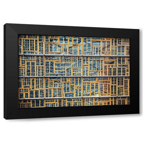 Different points of view Black Modern Wood Framed Art Print with Double Matting by Wride, Linda