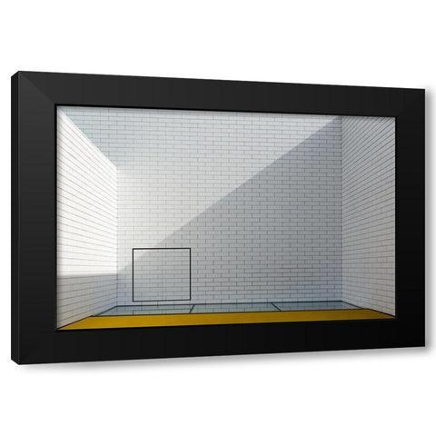 Detail Lego House Black Modern Wood Framed Art Print by Schuster, Inge