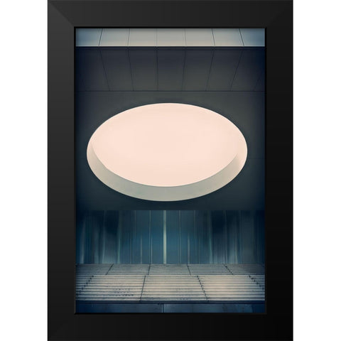 Airspace Black Modern Wood Framed Art Print by Son, Greetje van