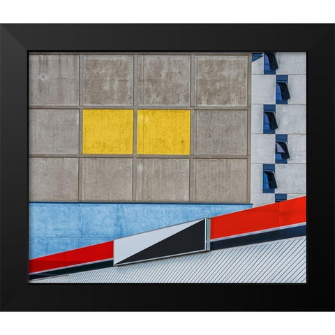 What Can I Say Black Modern Wood Framed Art Print by Pearson, Wayne