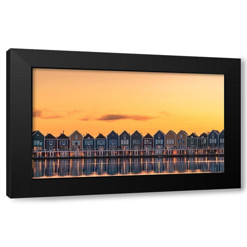 Fragile like feather Black Modern Wood Framed Art Print with Double Matting by Nakul Photography