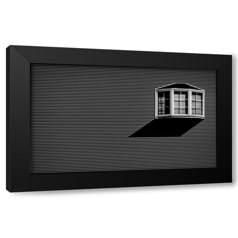 Bow window Black Modern Wood Framed Art Print by Labagnara, Roxana